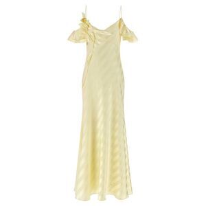 Self Portrait Women 'Satin Striped' Long Dress